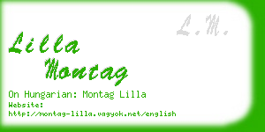 lilla montag business card